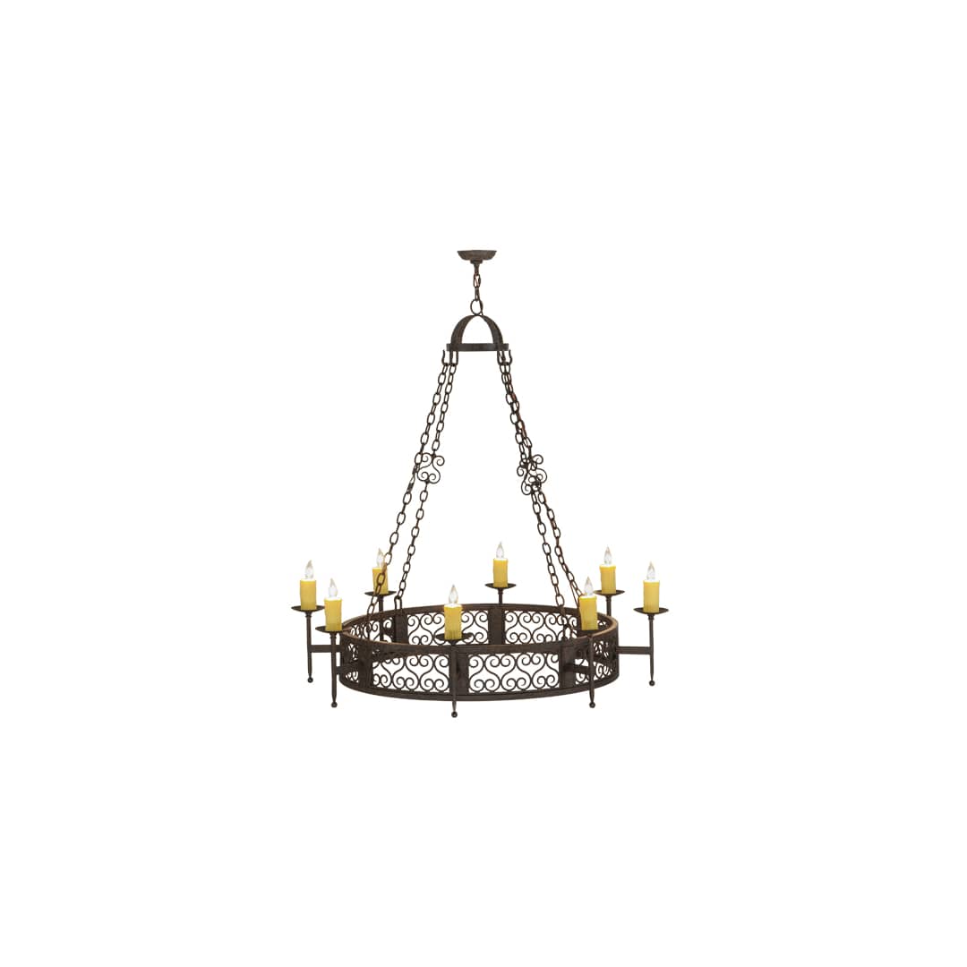 Toscano 8 Light 50" Wide Taper Candle Style Chandelier