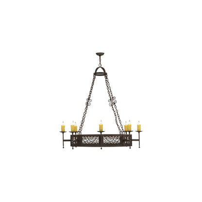 Toscano 8 Light 50" Wide Taper Candle Style Chandelier