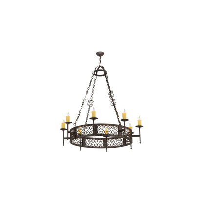 Toscano 8 Light 50" Wide Taper Candle Style Chandelier