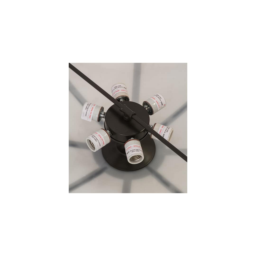 Commerce 6 Light 36" Wide Semi-Flush Bowl Ceiling Fixture - Timeless Bronze Finish