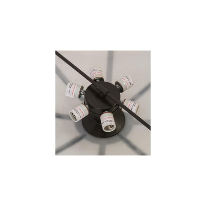 Commerce 6 Light 36" Wide Semi-Flush Bowl Ceiling Fixture - Timeless Bronze Finish