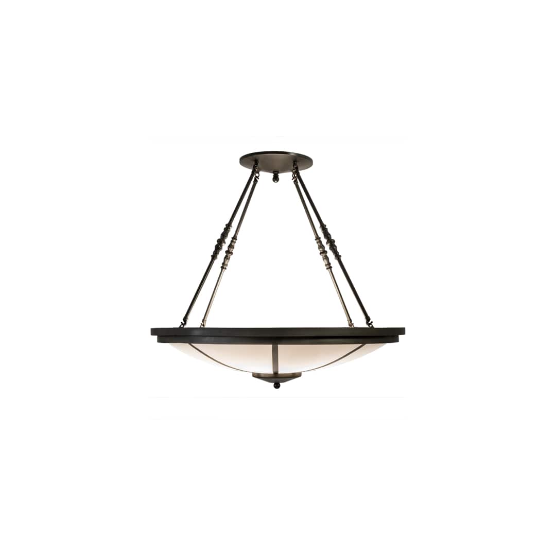 Commerce 6 Light 36" Wide Semi-Flush Bowl Ceiling Fixture - Timeless Bronze Finish