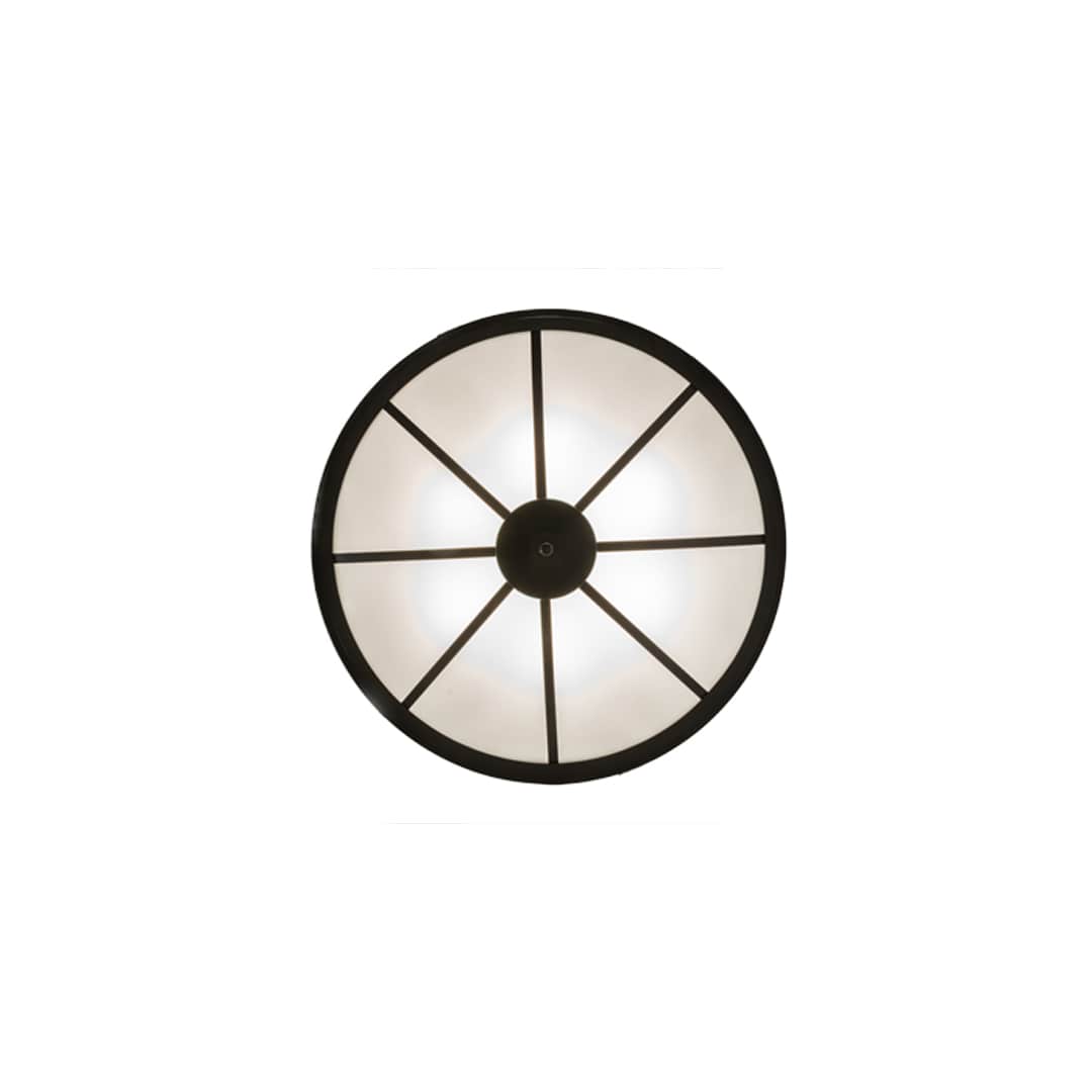 Commerce 6 Light 36" Wide Semi-Flush Bowl Ceiling Fixture - Timeless Bronze Finish