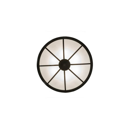 Commerce 6 Light 36" Wide Semi-Flush Bowl Ceiling Fixture - Timeless Bronze Finish