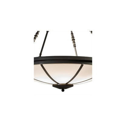 Commerce 6 Light 36" Wide Semi-Flush Bowl Ceiling Fixture - Timeless Bronze Finish
