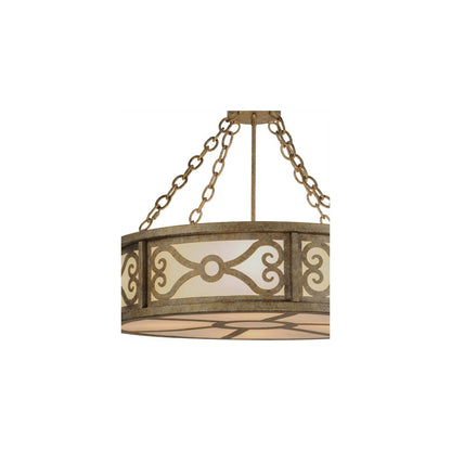 Donya 4 Light 26" Wide Semi-Flush Drum Ceiling Fixture - Corinth Finish