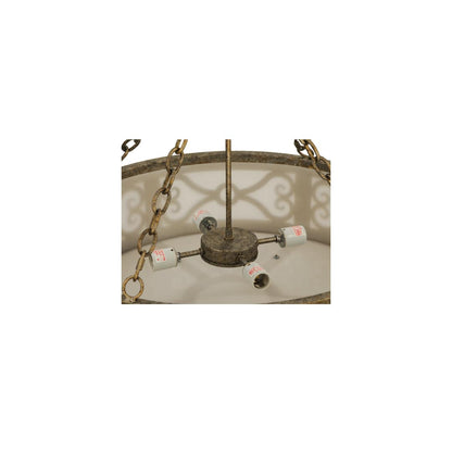 Donya 4 Light 26" Wide Semi-Flush Drum Ceiling Fixture - Corinth Finish