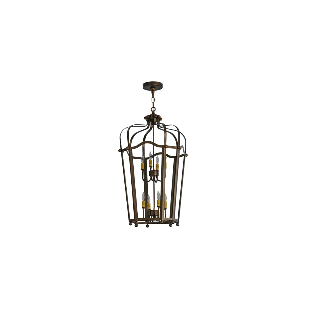Citadel 8 Light 22" Wide Taper Candle Pendant