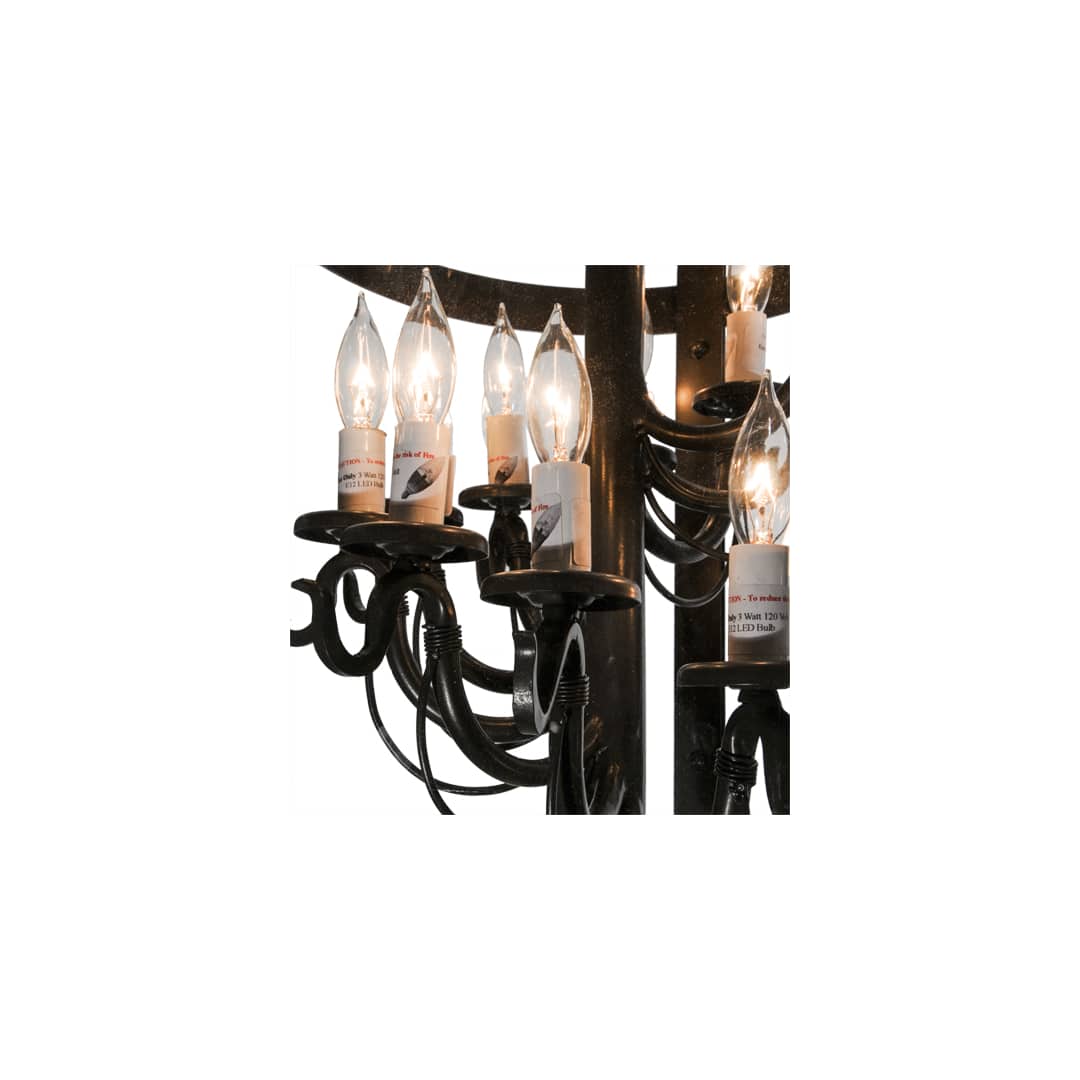 Cilindro 11 Light 15" Wide Taper Candle Pendant