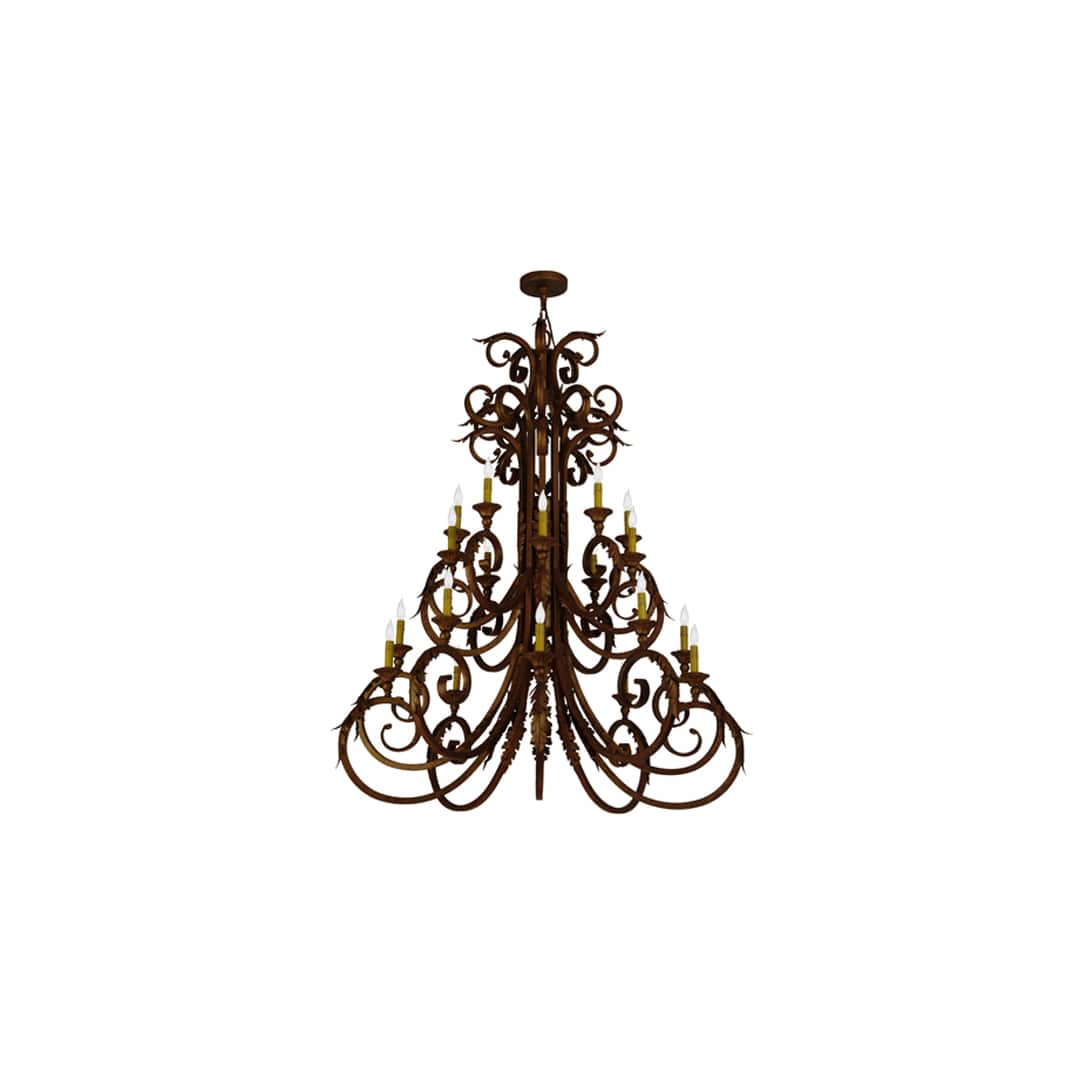 Serratina 20 Light 48" Wide Taper Candle Style Chandelier