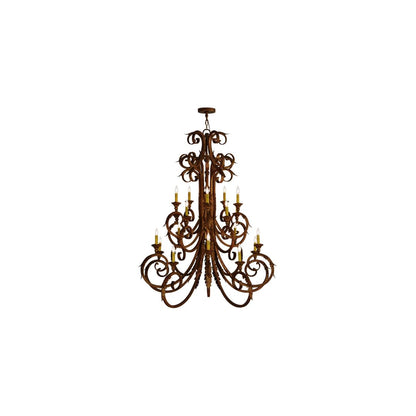 Serratina 20 Light 48" Wide Taper Candle Style Chandelier