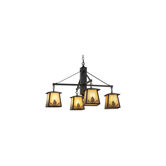 Mountain Pine 4 Light 38" Wide Chandelier