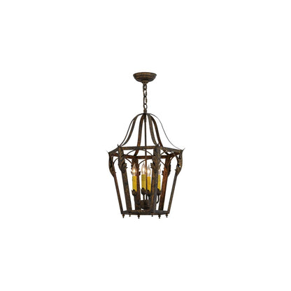 Acacia 4 Light 17" Wide Taper Candle Pendant