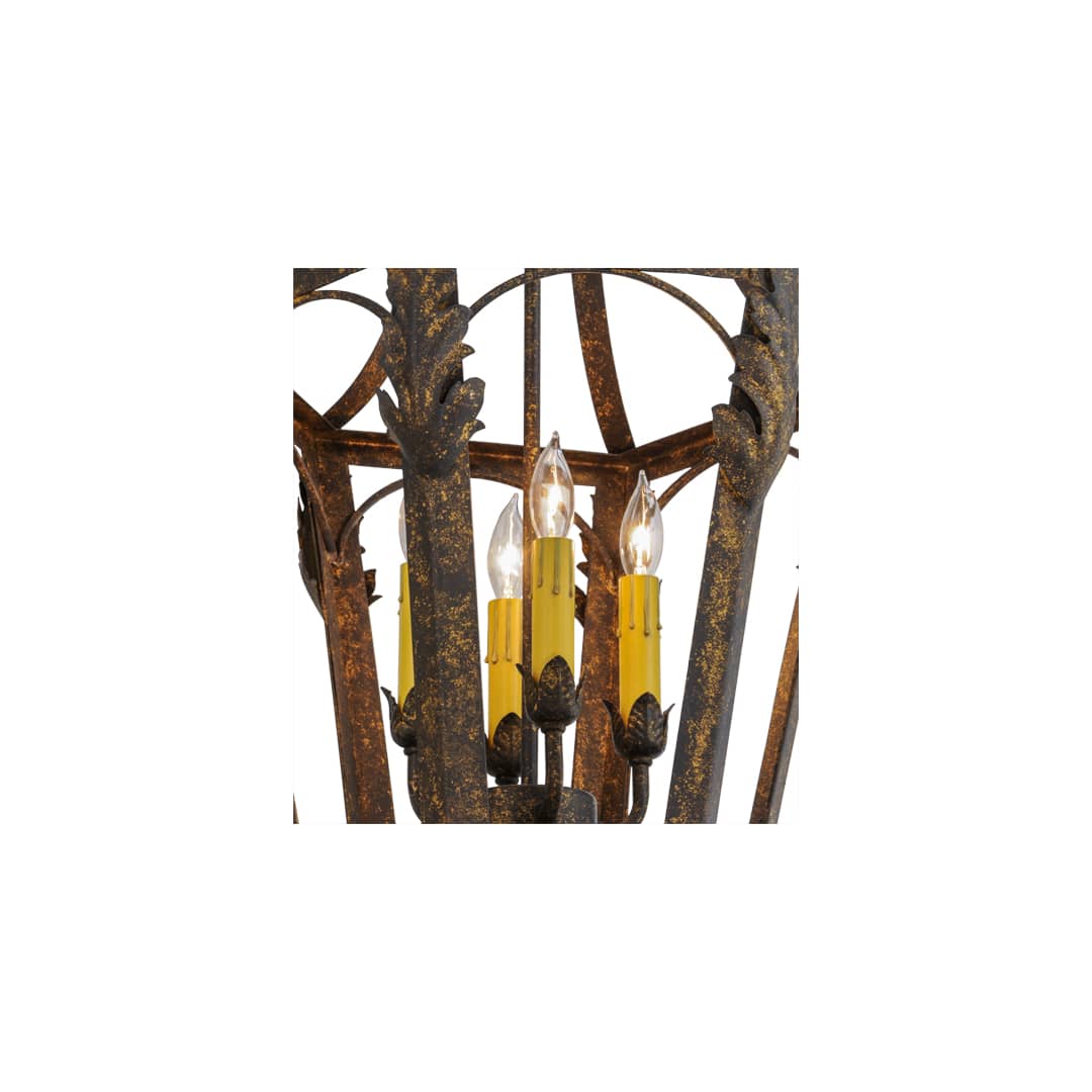 Acacia 4 Light 17" Wide Taper Candle Pendant