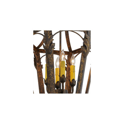 Acacia 4 Light 17" Wide Taper Candle Pendant