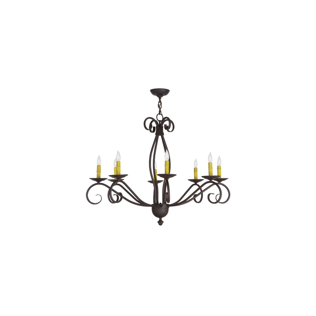 Sienna 8 Light 36" Wide Taper Candle Style Chandelier