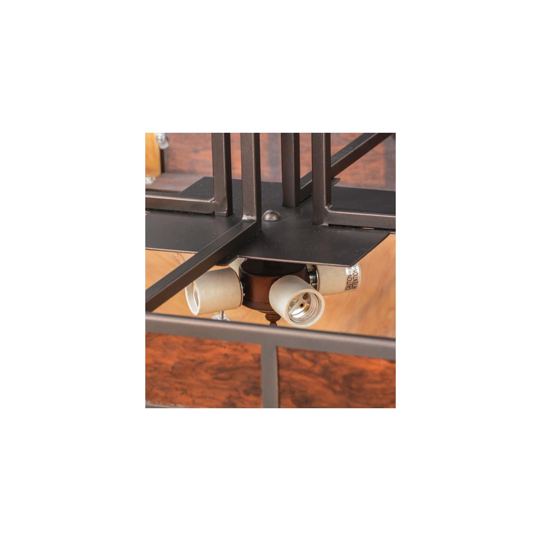 Zuvan Prime 4 Light 34" Wide Semi-Flush Square Ceiling Fixture