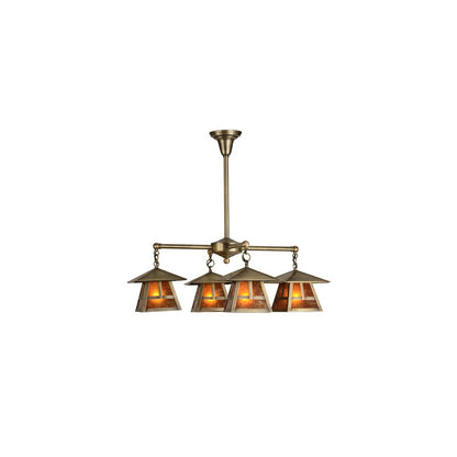 Stillwater T Mission 4 Light 30" Wide Chandelier