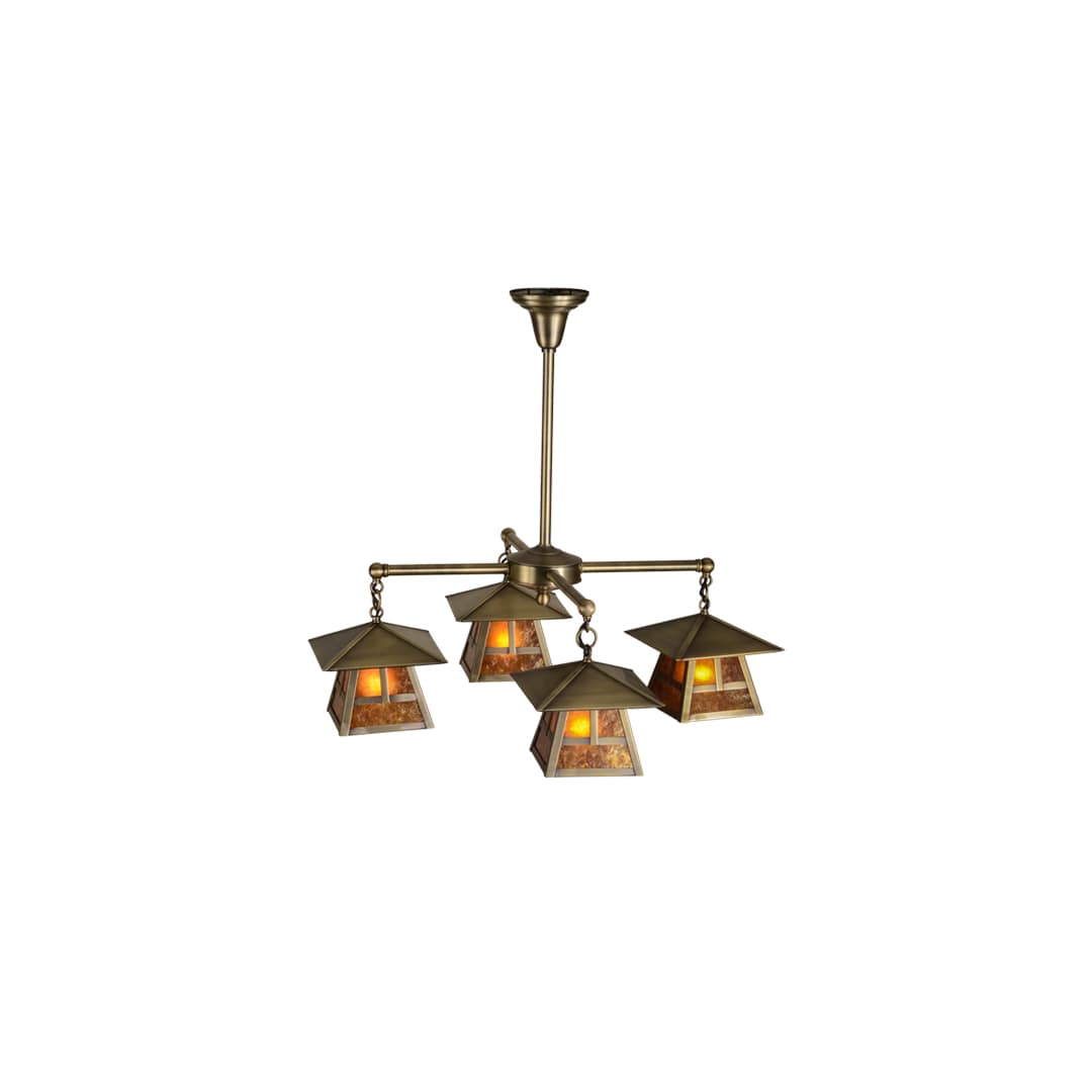 Stillwater T Mission 4 Light 30" Wide Chandelier