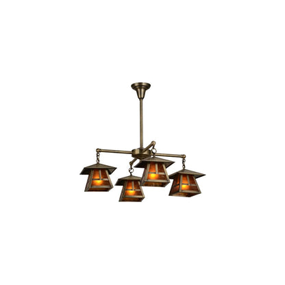 Stillwater T Mission 4 Light 30" Wide Chandelier