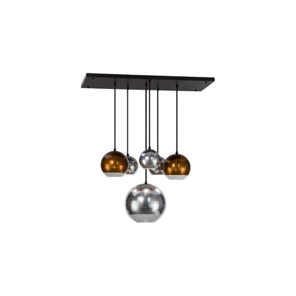 Metalica 6 Light 18" Wide Abstract Multi Light Pendant