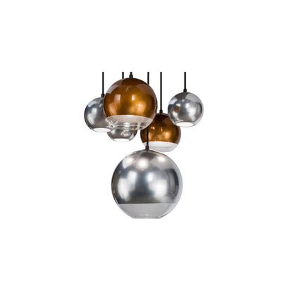 Metalica 6 Light 18" Wide Abstract Multi Light Pendant