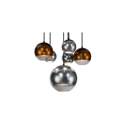 Metalica 6 Light 18" Wide Abstract Multi Light Pendant