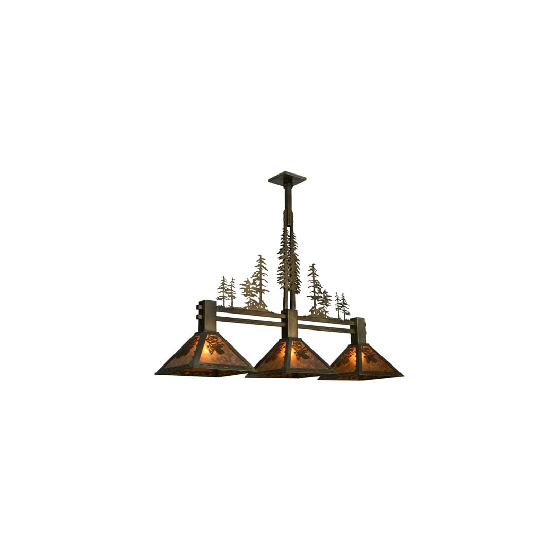 Tall Pines 3 Light 12" Wide Linear Pendant