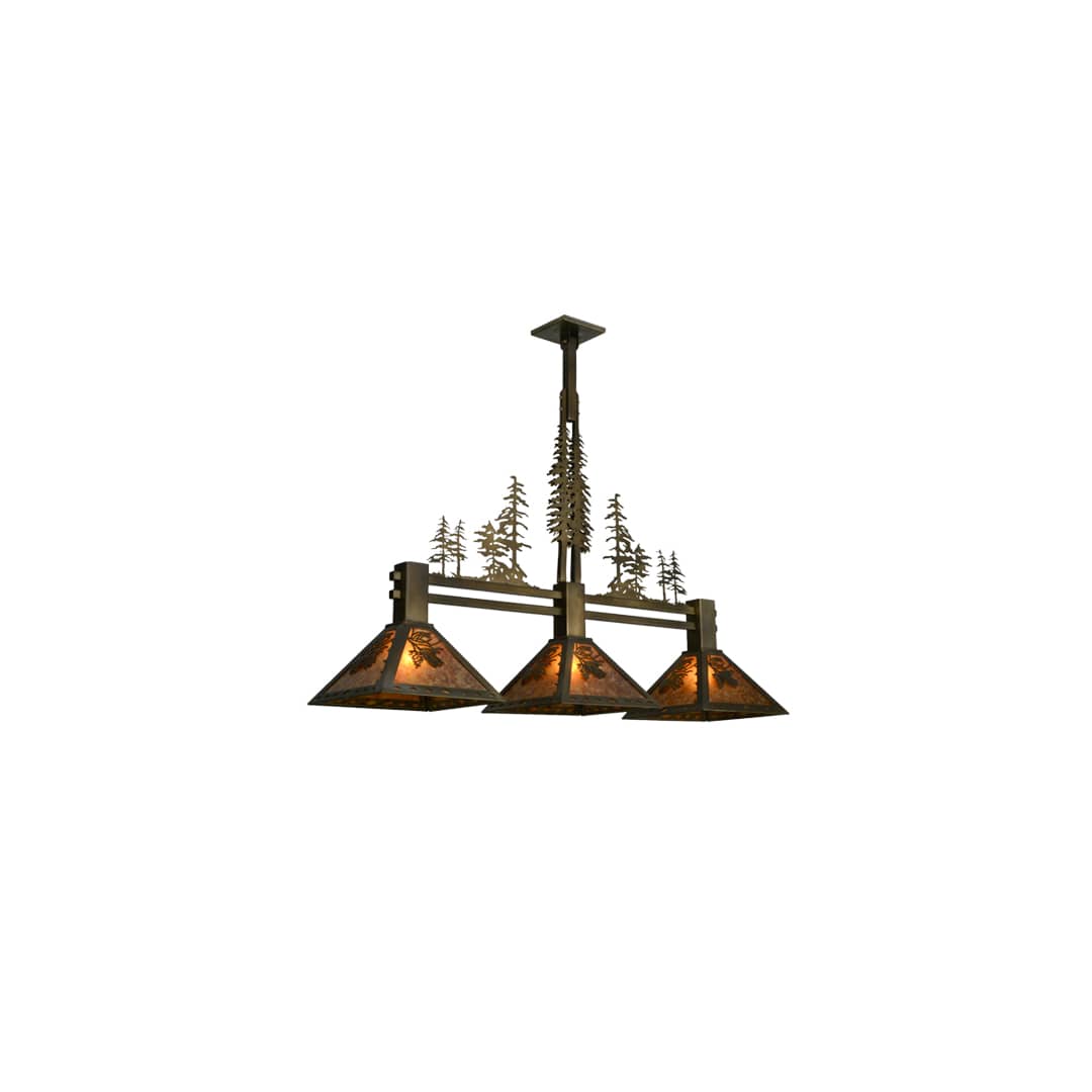 Tall Pines 3 Light 12" Wide Linear Pendant