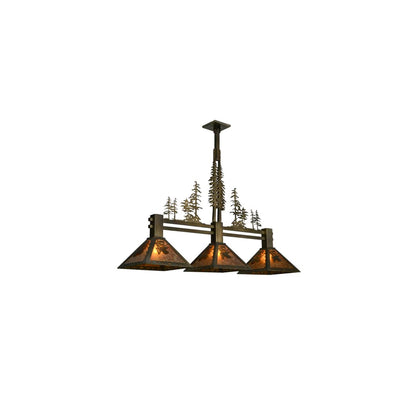 Tall Pines 3 Light 12" Wide Linear Pendant