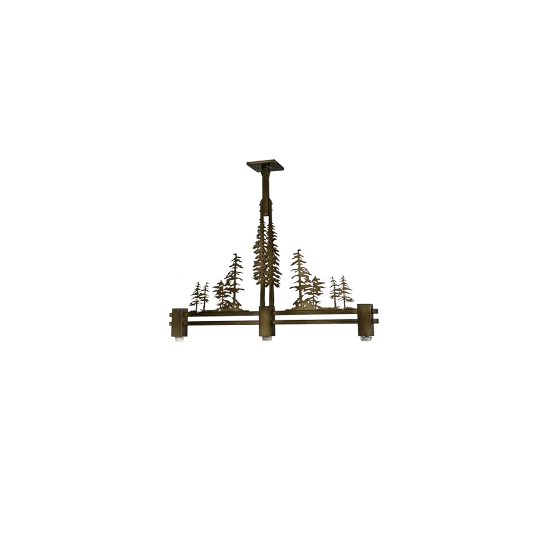 Tall Pines 3 Light 12" Wide Linear Pendant