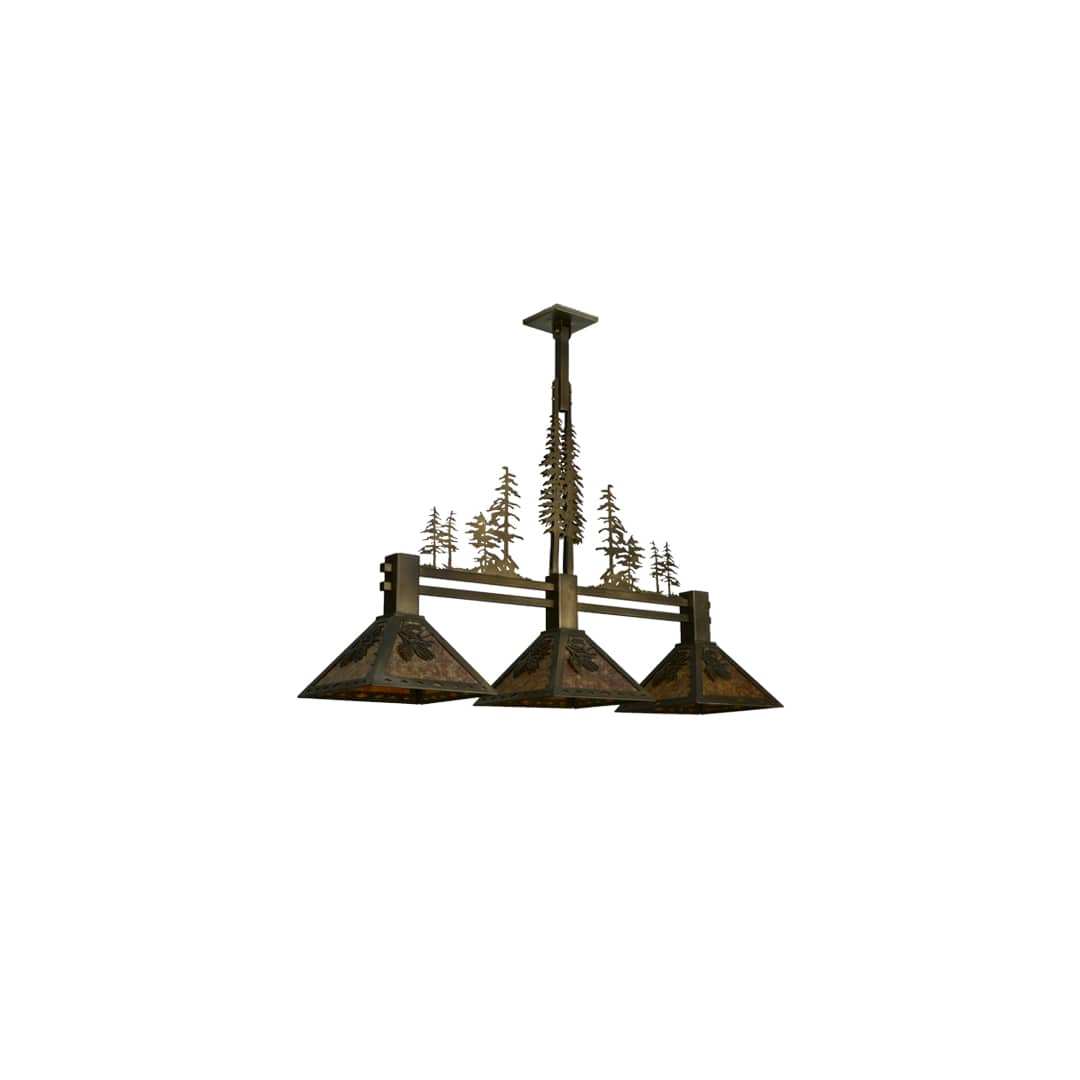 Tall Pines 3 Light 12" Wide Linear Pendant