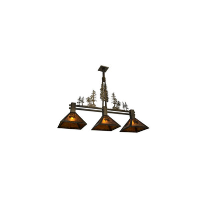 Tall Pines 3 Light 12" Wide Linear Pendant