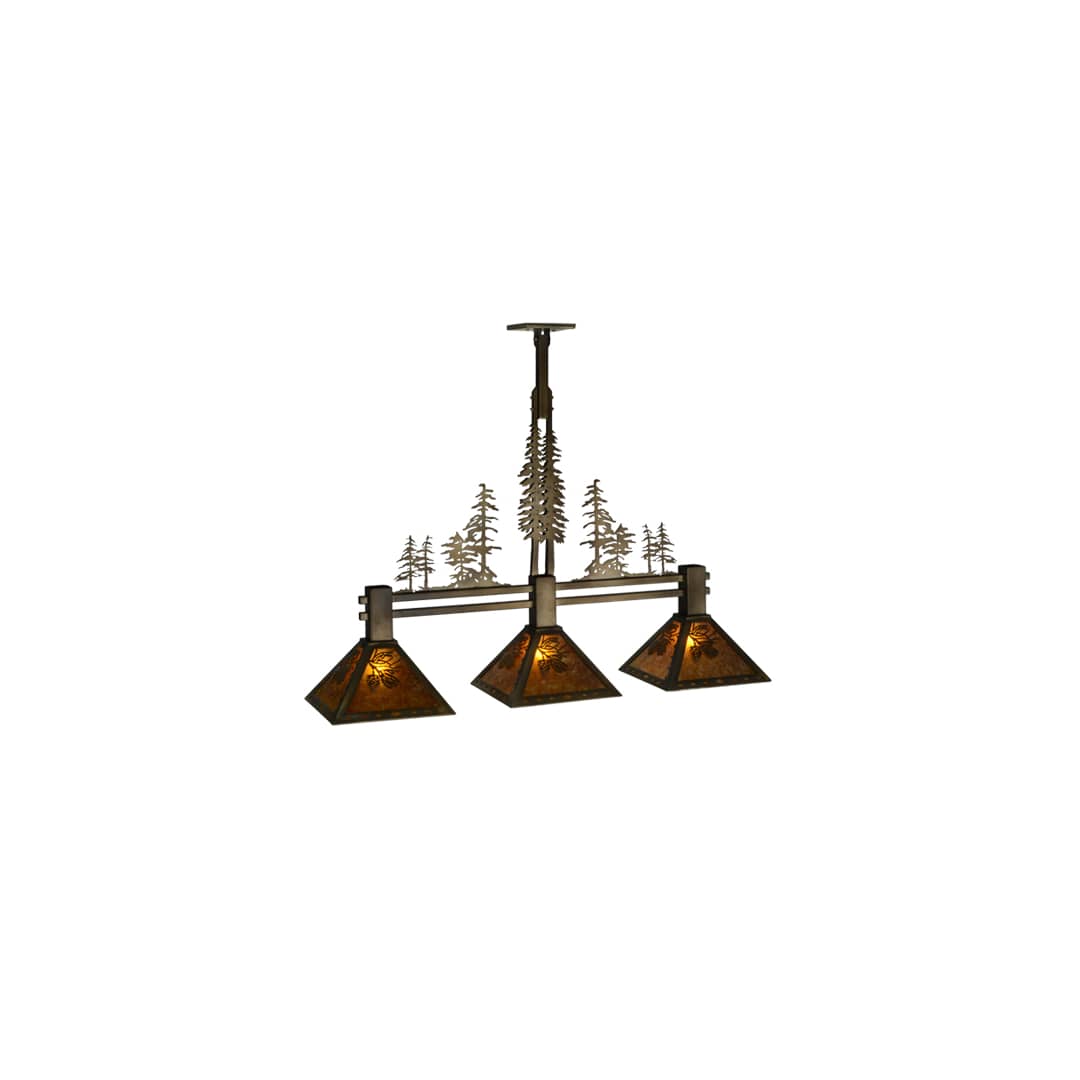 Tall Pines 3 Light 12" Wide Linear Pendant