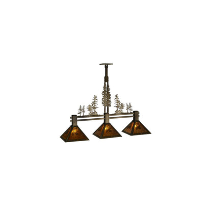 Tall Pines 3 Light 12" Wide Linear Pendant