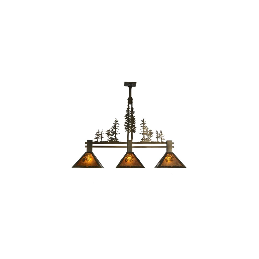 Tall Pines 3 Light 12" Wide Linear Pendant