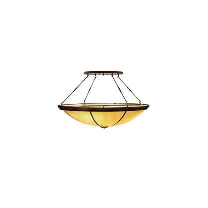 Commerce 8 Light 72" Wide Semi-Flush Bowl Ceiling Fixture - Copper Vein Finish