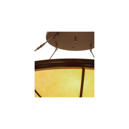 Commerce 8 Light 72" Wide Semi-Flush Bowl Ceiling Fixture - Copper Vein Finish