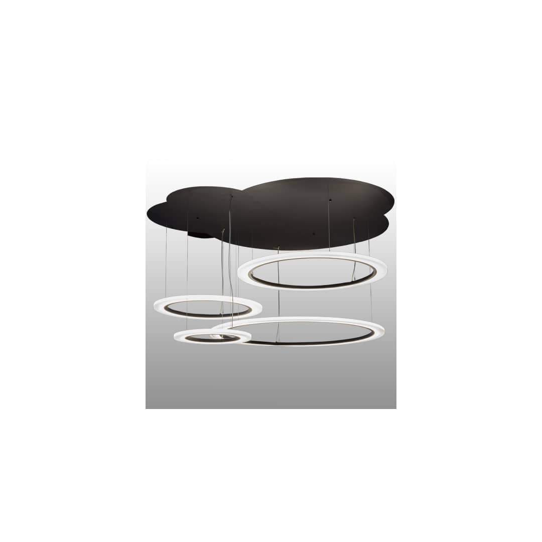 Anillo 84" Wide Abstract Multi Light Pendant