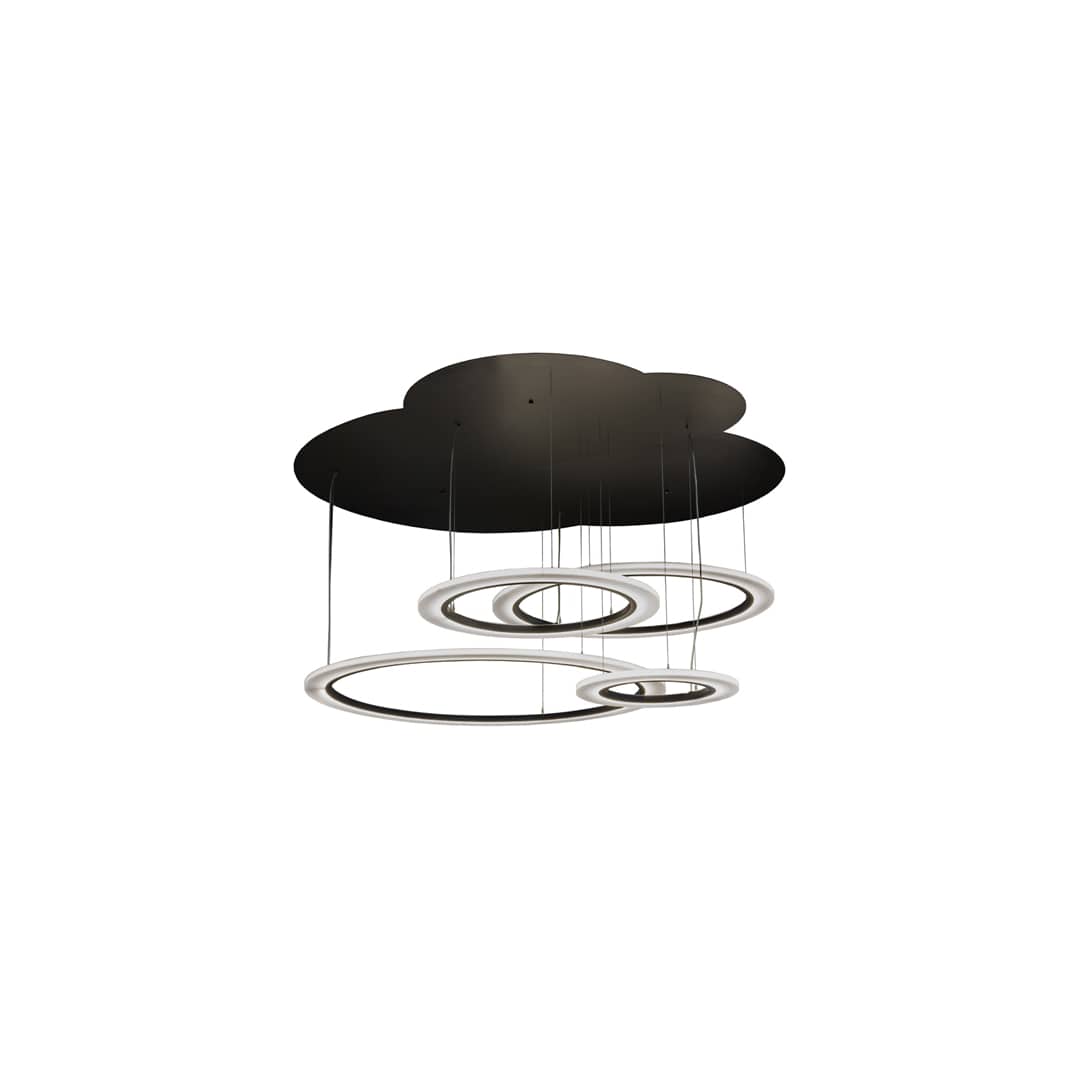 Anillo 84" Wide Abstract Multi Light Pendant