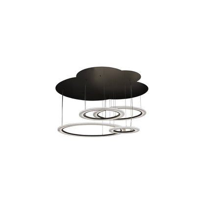 Anillo 84" Wide Abstract Multi Light Pendant