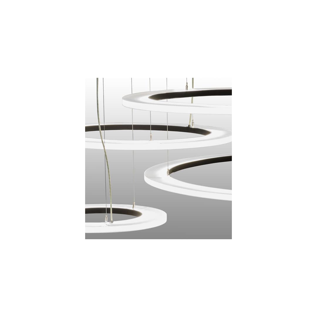 Anillo 84" Wide Abstract Multi Light Pendant