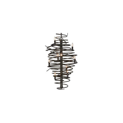 Cyclone 9 Light 21" Wide Taper Candle Style Chandelier