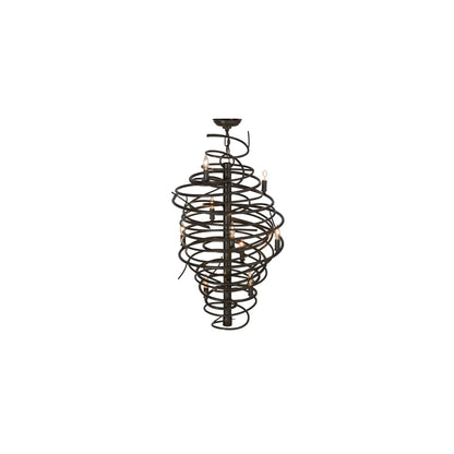 Cyclone 9 Light 21" Wide Taper Candle Style Chandelier