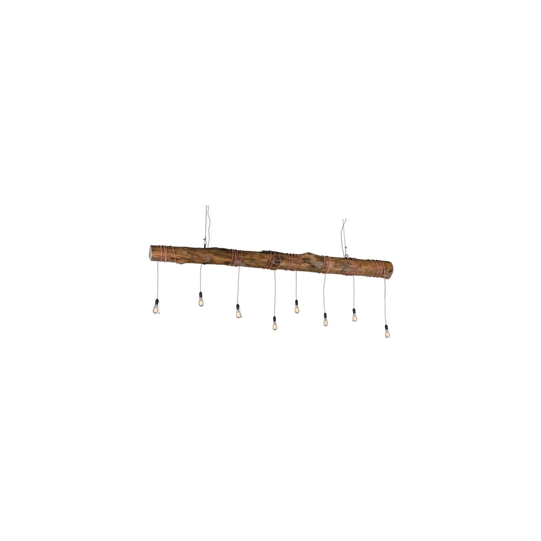 Hounds Tooth 8 Light 7" Wide Abstract Linear Pendant