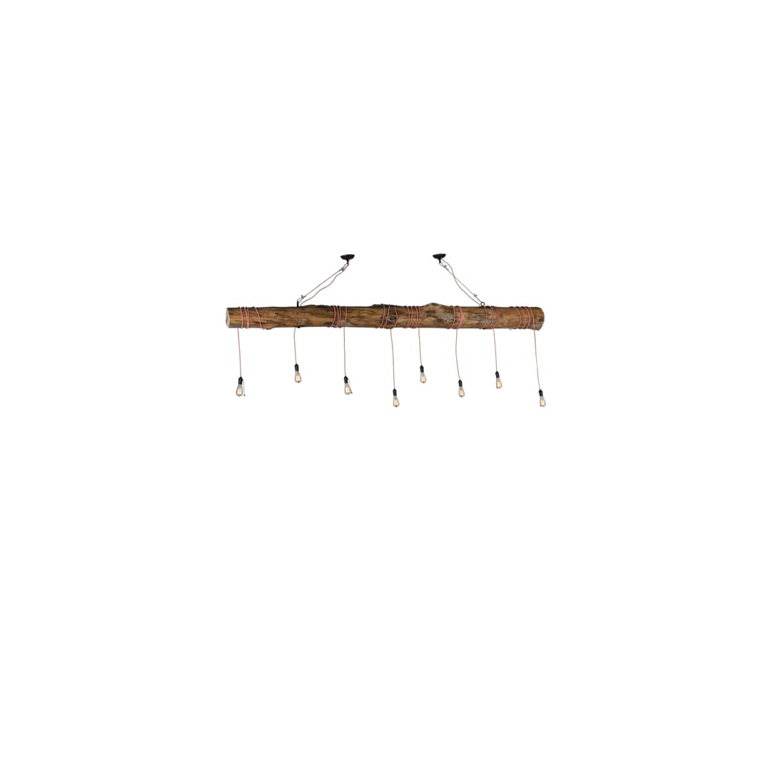 Hounds Tooth 8 Light 7" Wide Abstract Linear Pendant