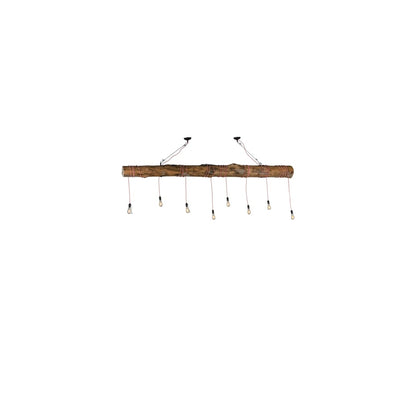 Hounds Tooth 8 Light 7" Wide Abstract Linear Pendant