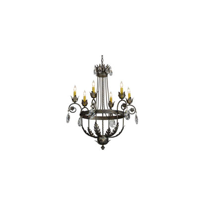 Antonia 6 Light 26" Wide Crystal Candle Style Chandelier