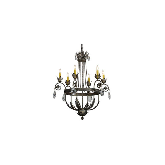 Antonia 6 Light 26" Wide Crystal Candle Style Chandelier