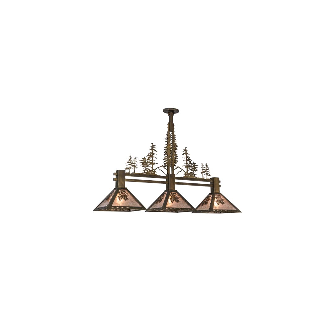 Tall Pines 3 Light 12" Wide Linear Pendant
